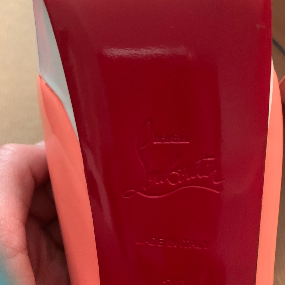 Authentic Christian Louboutin Lady Peep Sling - Picture 6 of 6
